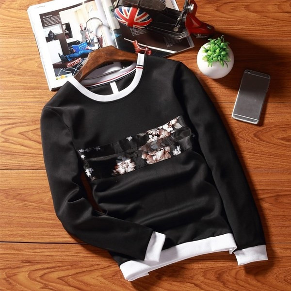 Bluză bărbătească modernă cu aplicație colorată în mai multe culori