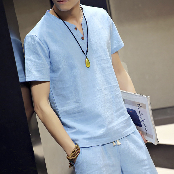 Αθλητική μπλούζα ανδρών με κουμπιά σε διάφορα χρώματα