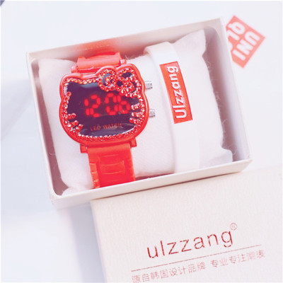 Ceas copii pentru fete in mai multe culori cu pietre decorative