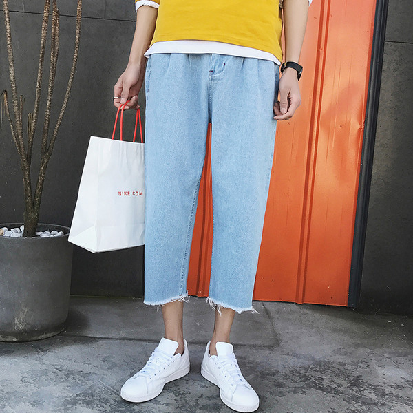 Blugi de bărbați stilați, de culoare deschisă