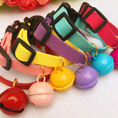 Lesa pentru caini si pisici in mai multe culori cu clopotel