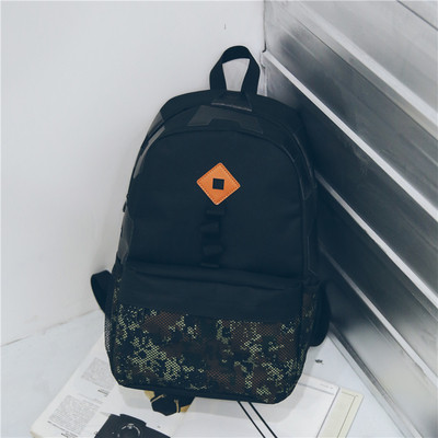 Модерна мъжка раница с надписи в 2 цвята