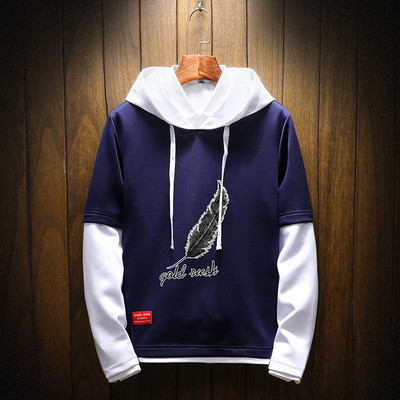 Αθλητική-casual ανδρική κουκούλα με κουκούλα και ανοίγματα σε διάφορα χρώματα