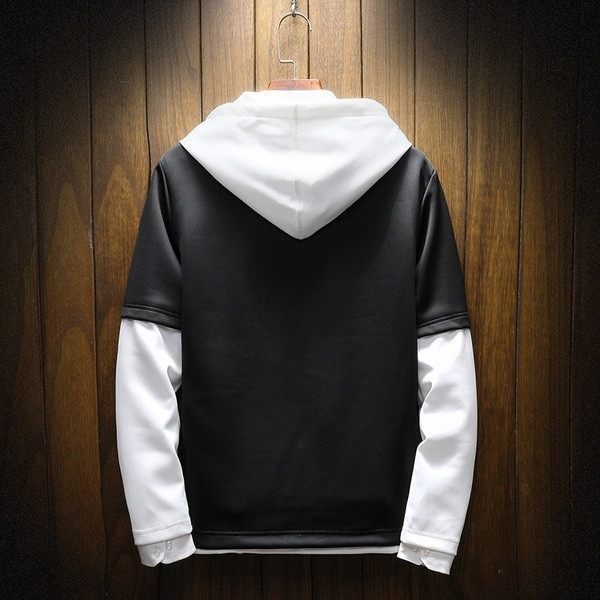 Αθλητική-casual ανδρική κουκούλα με κουκούλα και ανοίγματα σε διάφορα χρώματα