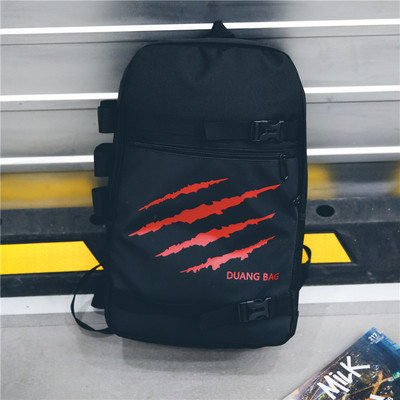 Rucsac mare pentru bărbați, cu aplicație colorată, potrivit pentru utilizarea de zi cu zi