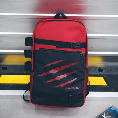 Rucsac mare pentru bărbați, cu aplicație colorată, potrivit pentru utilizarea de zi cu zi