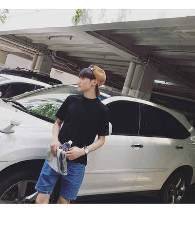 Ανδρική μπλούζα με ψηλό γιακά σε διάφορα χρώματα