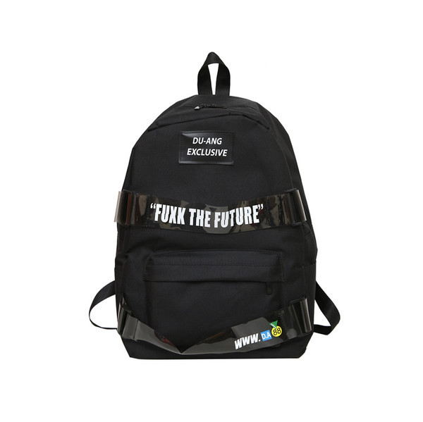 Μεγάλο σακίδιο με επιγραφές από ύφασμα - διαφορετικά χρώματα