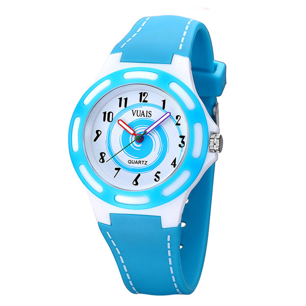 Детски изчистен часовник в няколко цвята за момичета