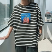 Τριαντάφυλλο ανδρικό T-shirt με εκτύπωση τριών χρωμάτων