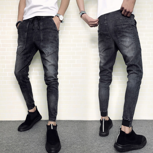 Модерни мъжки дънки с дълбоки джобове