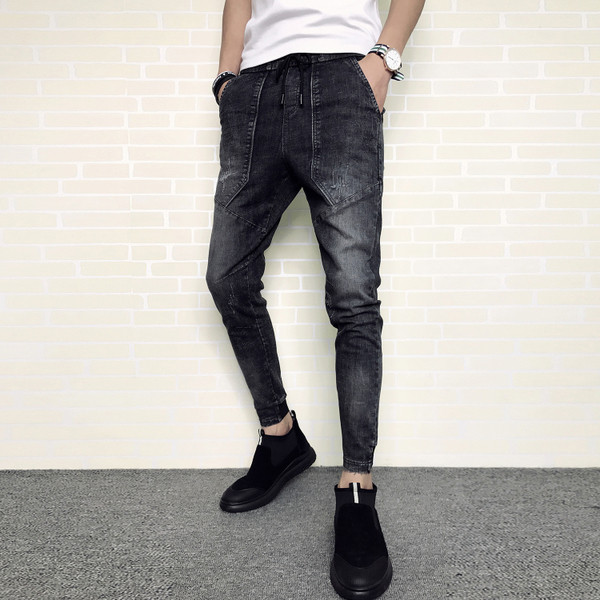 Модерни мъжки дънки с дълбоки джобове