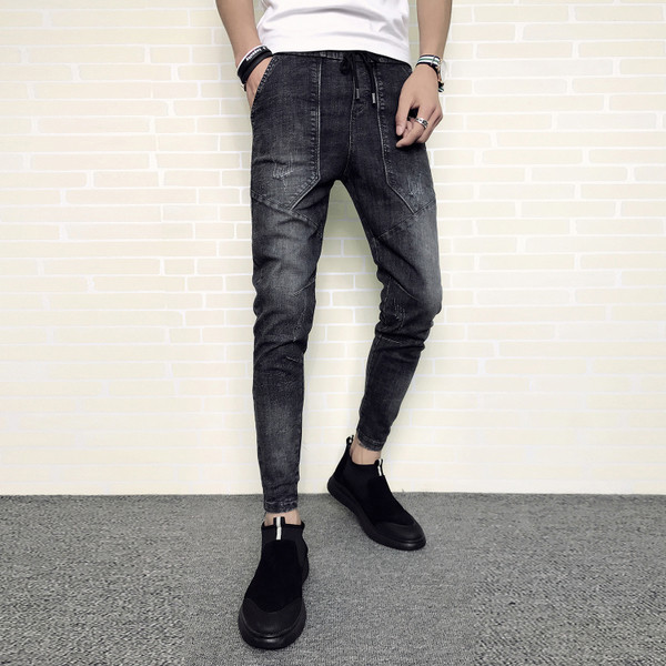 Модерни мъжки дънки с дълбоки джобове