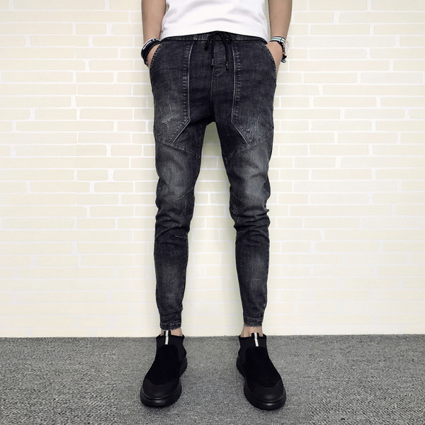 Модерни мъжки дънки с дълбоки джобове