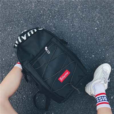 Καθημερινή σακίδιο για άνδρες με επιγραφές και συνδέσμους - διάφορα χρώματα