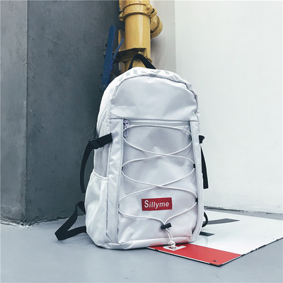 Καθημερινή σακίδιο για άνδρες με επιγραφές και συνδέσμους - διάφορα χρώματα