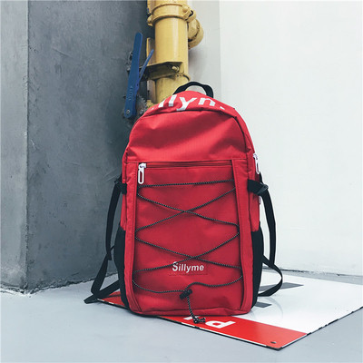 Καθημερινή σακίδιο για άνδρες με επιγραφές και συνδέσμους - διάφορα χρώματα