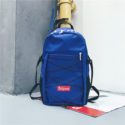 Καθημερινή σακίδιο για άνδρες με επιγραφές και συνδέσμους - διάφορα χρώματα