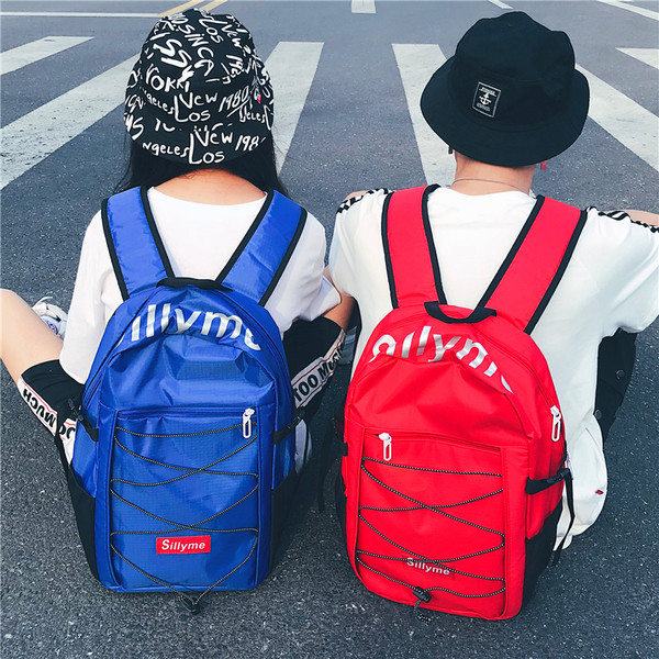 Καθημερινή σακίδιο για άνδρες με επιγραφές και συνδέσμους - διάφορα χρώματα