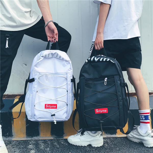 Καθημερινή σακίδιο για άνδρες με επιγραφές και συνδέσμους - διάφορα χρώματα