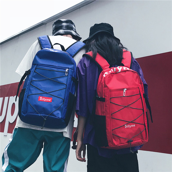 Καθημερινή σακίδιο για άνδρες με επιγραφές και συνδέσμους - διάφορα χρώματα