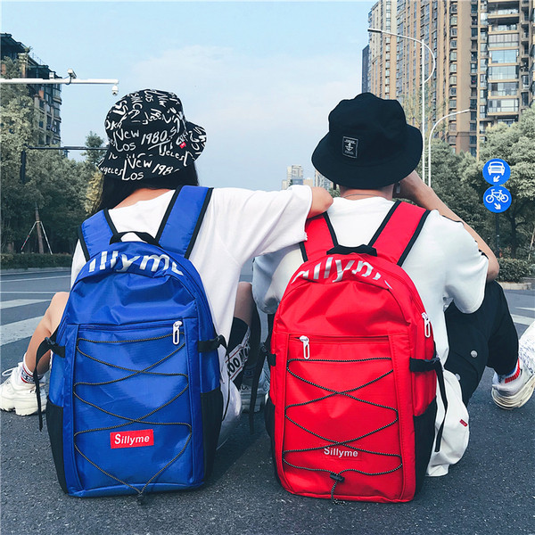 Καθημερινή σακίδιο για άνδρες με επιγραφές και συνδέσμους - διάφορα χρώματα