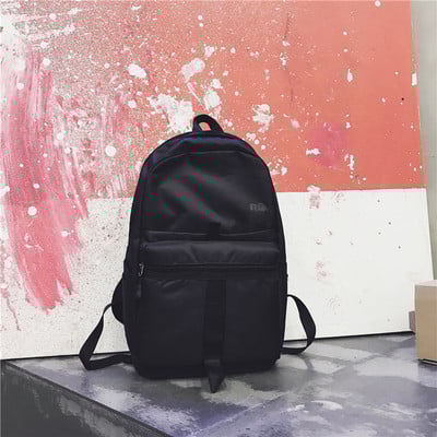 Μεγάλο δερμάτινο σακίδιο με επιγραφή - διάφορα χρώματα