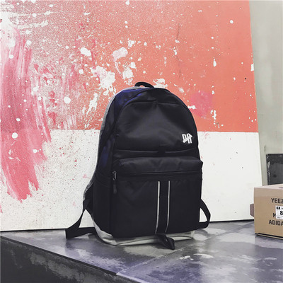 Μεγάλο δερμάτινο σακίδιο με επιγραφή - διάφορα χρώματα