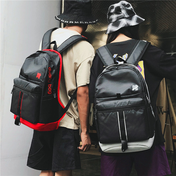 Μεγάλο δερμάτινο σακίδιο με επιγραφή - διάφορα χρώματα