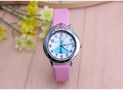 Детски часовник за момичета с декоративни камъни