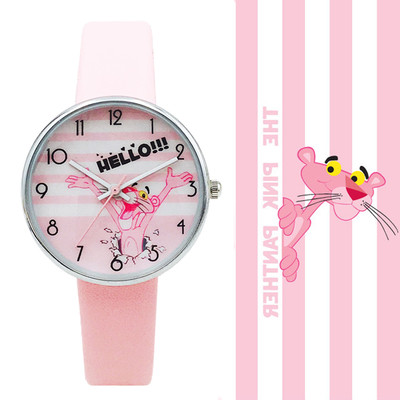 Children`s watch for girls in several colors with applique and inscription