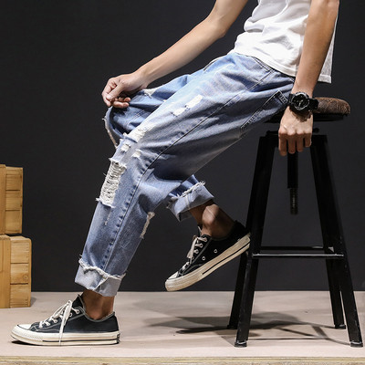 Стилни мъжки дънки в два цвята