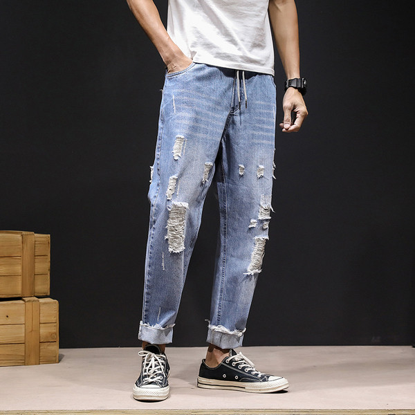 Стилни мъжки дънки в два цвята