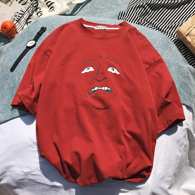 Tricou casual barbatesc cu aplicatie in patru modele