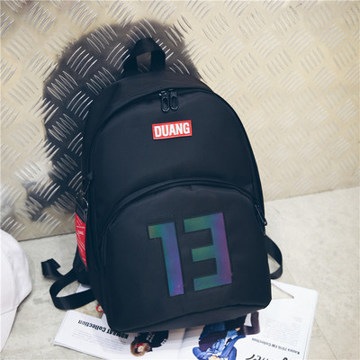 Μεγάλο σακίδιο για άνδρες με εκτύπωση σε 2 έγχρωμες