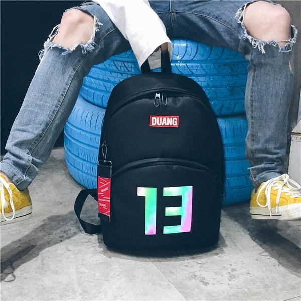 Μεγάλο σακίδιο για άνδρες με εκτύπωση σε 2 έγχρωμες