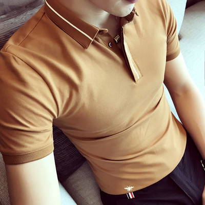 Αθλητική-κομψή μπλούζα ανδρών με κολάρο σε διάφορα μοντέλα