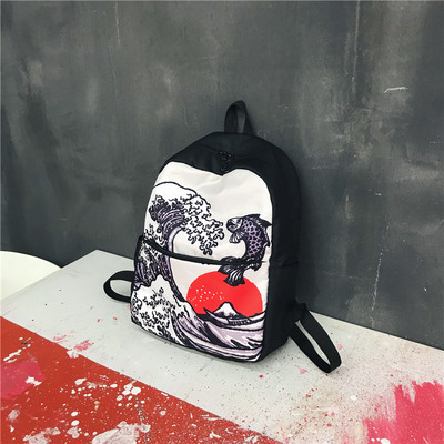 Унисекс раница с цветна апликация - няколко цвята