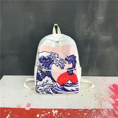 Унисекс раница с цветна апликация - няколко цвята