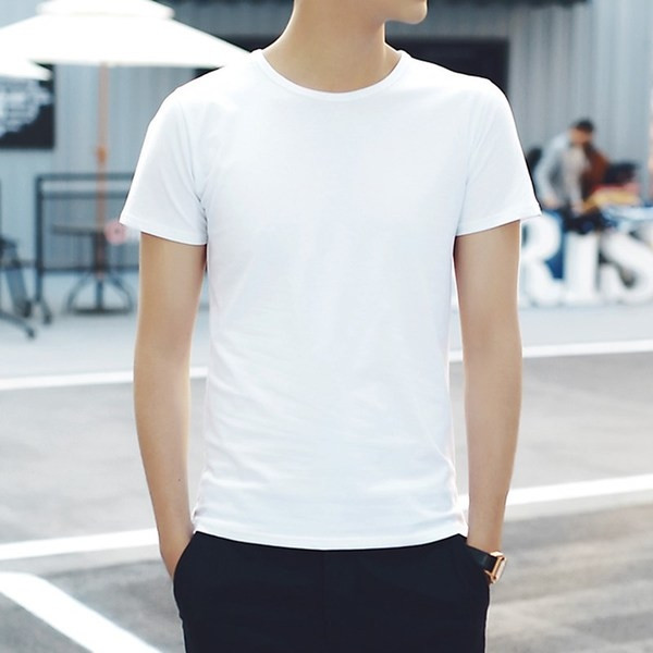 Модерна мъжка тениска изчистен модел в няколко цвята 