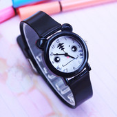 Ceas zilnic pentru copii pentru fete si baieti cu curea din piele ecologica