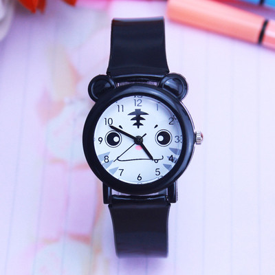 Ceas zilnic pentru copii pentru fete si baieti cu curea din piele ecologica