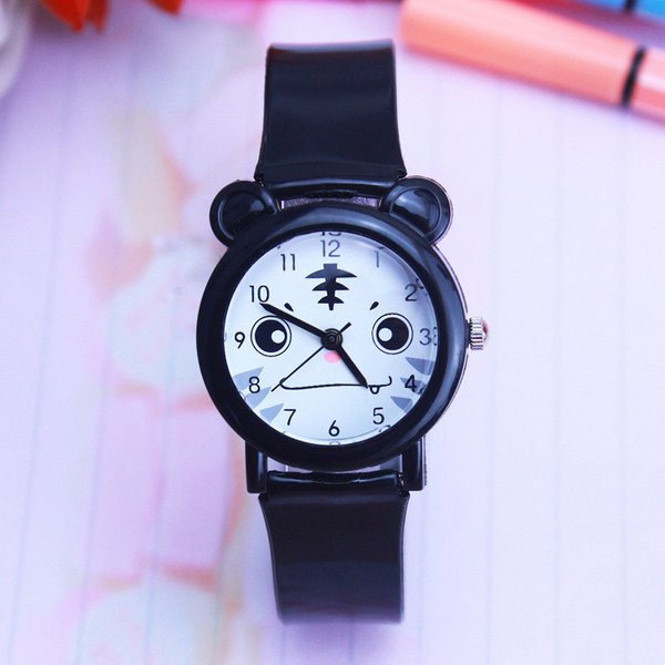 Ceas zilnic pentru copii pentru fete si baieti cu curea din piele ecologica