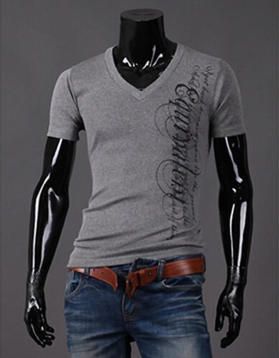 Αντρικά μπλουζάκια με ντεκολτέ και λευκό, γκρι και μαύρο χρώμα