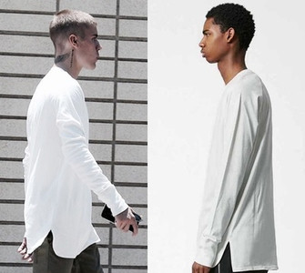 HIT Κομψή ανδρική μπλούζα ασσύμετρη μοτίβο σε διάφορα χρώματα