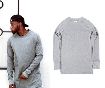 HIT Κομψή ανδρική μπλούζα ασσύμετρη μοτίβο σε διάφορα χρώματα