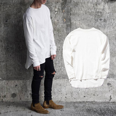 HIT Κομψή ανδρική μπλούζα ασσύμετρη μοτίβο σε διάφορα χρώματα