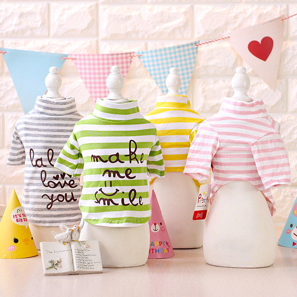 Тениска за кучета с надпис в няколко цвята