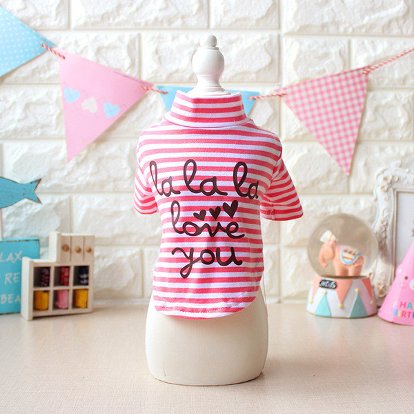 Тениска за кучета с надпис в няколко цвята