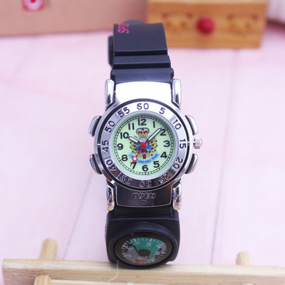 Детски спортно-ежедневен часовник с декорация компас